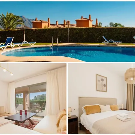 Holiday Apartment With Private Garden, Barbecue And Pool, Benahavis Apartment